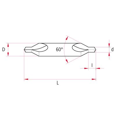 Centrerbor Pinolbor 1,60x4,0 mm DIN 333A